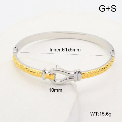 GEB000683ahlv-066  Handmade Polished  Stainless Steel Bangle