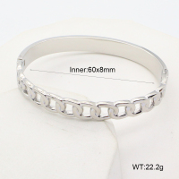 GEB000690bhia-066  Handmade Polished  Stainless Steel Bangle  nostock