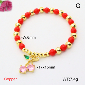 F6B300894vbmb-L002  Fashion Copper Bracelet