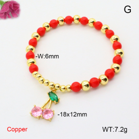 F6B300895vbmb-L002  Fashion Copper Bracelet