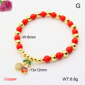 F6B300896vbmb-L002  Fashion Copper Bracelet