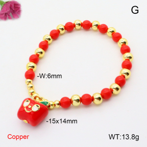 F6B300950bbml-L002  Fashion Copper Bracelet