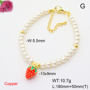 F6B300972vbmb-L002  Fashion Copper Bracelet