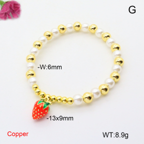 F6B300983vbmb-L002  Fashion Copper Bracelet