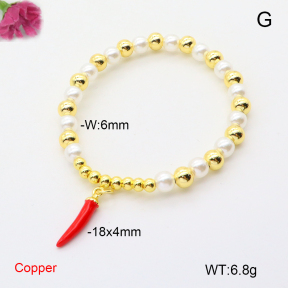 F6B300984vbll-L002  Fashion Copper Bracelet