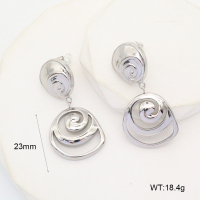 GEE002275bhva-066  Handmade Polished  Stainless Steel Earrings