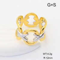 GER001176vhha-066  6-8#  Handmade Polished  Stainless Steel Ring