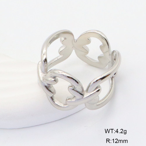 GER001177vbpb-066  6-8#  Handmade Polished  Stainless Steel Ring