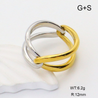 GER001182vhha-066  6-8#  Handmade Polished  Stainless Steel Ring