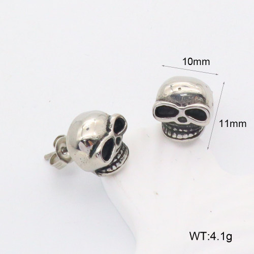 GEE002247bbov-241  316 SS  Stainless Steel Earrings