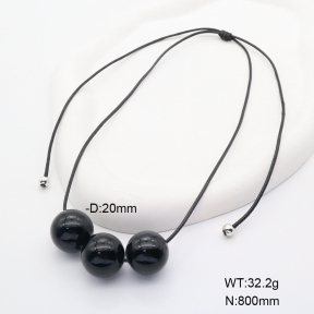 6N3001665vbpb-908  Agate  Stainless Steel Necklace