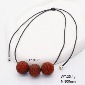 6N3001669bvpl-908  Agate  Stainless Steel Necklace