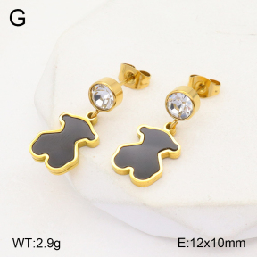 TE2000366ablb-434  SS Bear Earrings