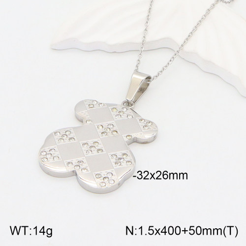 TN2000513bhva-635  SS Bear Necklaces