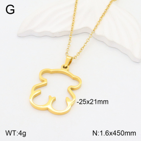 TN2000515aakl-742  SS Bear Necklaces