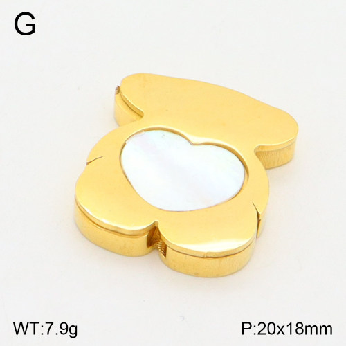 TP2000026ablb-377  SS Bear Pendants