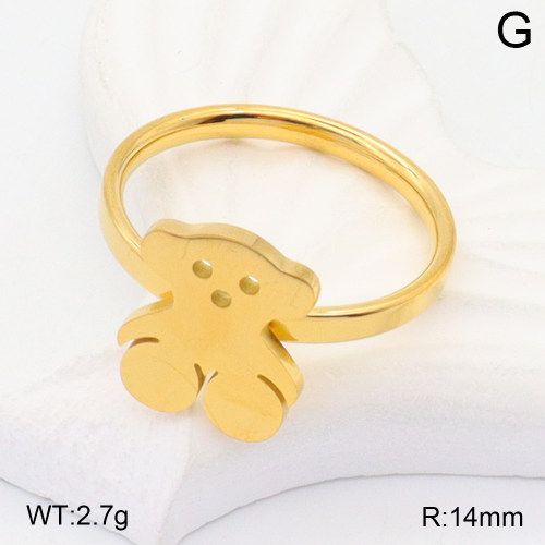 TR2000157avja-434  6-9#  SS Bear Rings