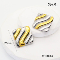 GEE002093vhha-066  Handmade Polished  Stainless Steel Earrings