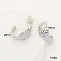 GEE002271vbpb-066  Handmade Polished  Stainless Steel Earrings