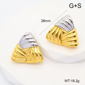 GEE002302ahjb-066  Handmade Polished  Stainless Steel Earrings