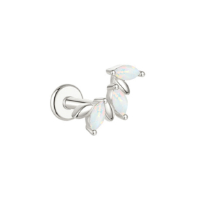 JE7534vivm-Y30  925 Silver Body Jewelry  (1pc)  WT:0.57g  8.5*4.5mm