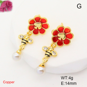 F6E301887vbnb-L017  Fashion Copper Earrings