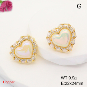 F6E405300bbov-L017  Fashion Copper Earrings