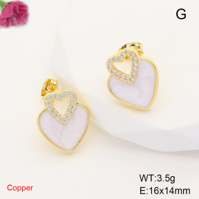 F6E405313ablb-L017  Fashion Copper Earrings