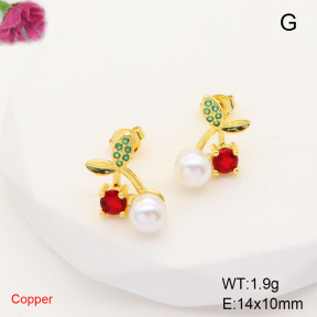 F6E405320ablb-L017  Fashion Copper Earrings