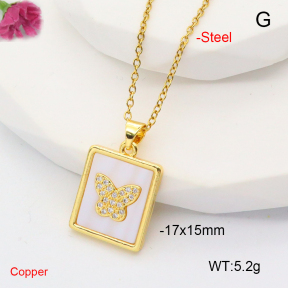 F6N301105baka-L017  Fashion Copper Necklace