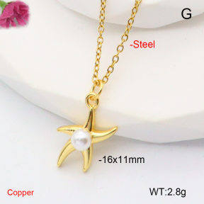 F6N301113vail-L017  Fashion Copper Necklace