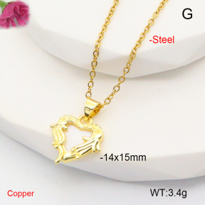 F6N301115avja-L017  Fashion Copper Necklace