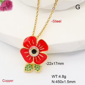 F6N301156baka-L017  Fashion Copper Necklace