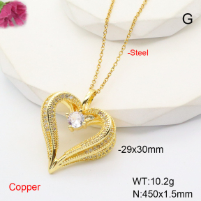 F6N407752vbnb-L017  Fashion Copper Necklace