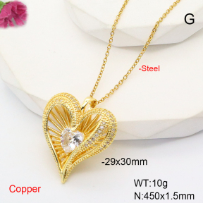 F6N407754bbov-L017  Fashion Copper Necklace