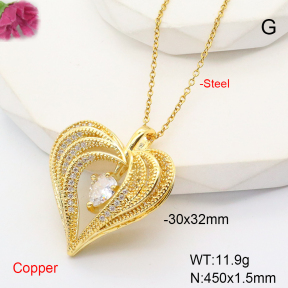 F6N407755bbov-L017  Fashion Copper Necklace