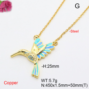 F6N407756vbmb-L017  Fashion Copper Necklace