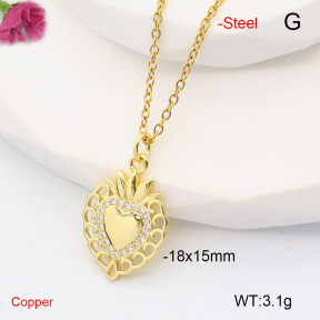 F6N407777aajl-L017  Fashion Copper Necklace