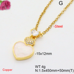 F6N407785aajl-L017  Fashion Copper Necklace