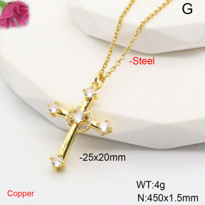 F6N407786aajl-L017  Fashion Copper Necklace