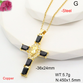 F6N407790ablb-L017  Fashion Copper Necklace