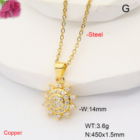 F6N407794aajl-L017  Fashion Copper Necklace