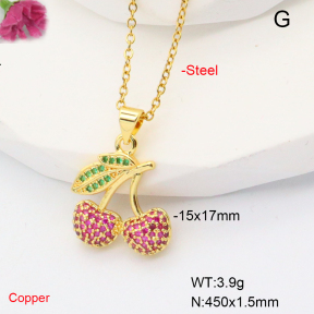 F6N407797baka-L017  Fashion Copper Necklace