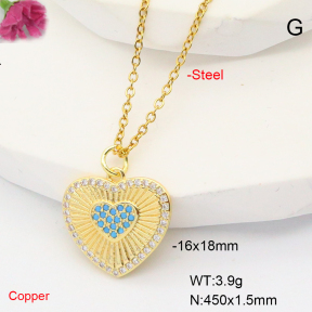 F6N407800baka-L017  Fashion Copper Necklace