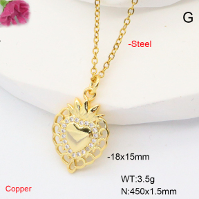 F6N407801baka-L017  Fashion Copper Necklace