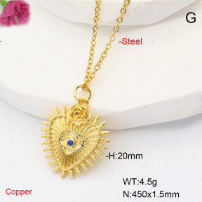 F6N407802aajl-L017  Fashion Copper Necklace