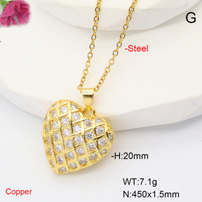 F6N407803ablb-L017  Fashion Copper Necklace