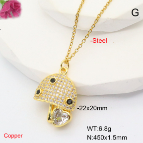 F6N407806ablb-L017  Fashion Copper Necklace