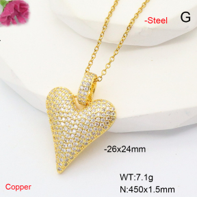 F6N407814vbnb-L017  Fashion Copper Necklace