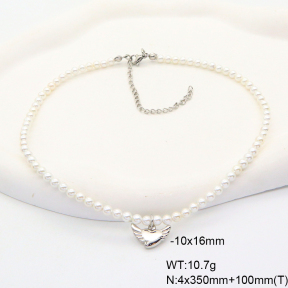 6N3001710vhll-908  Shell Beads  Stainless Steel Necklace